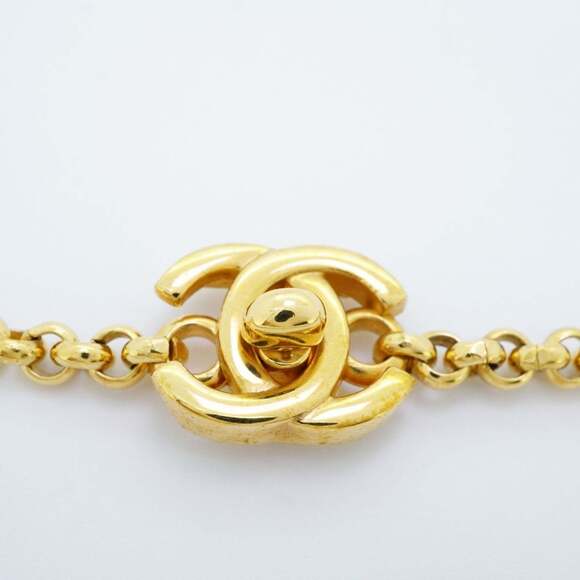 CHANEL Gold Logo Necklace - Picture 4 of 7
